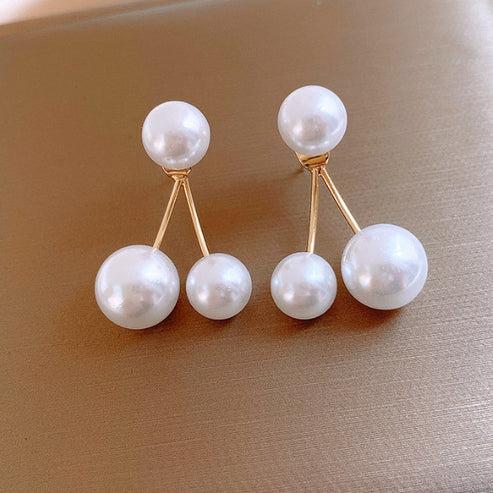 Retro Creative Women's Pearl Cherry Earrings